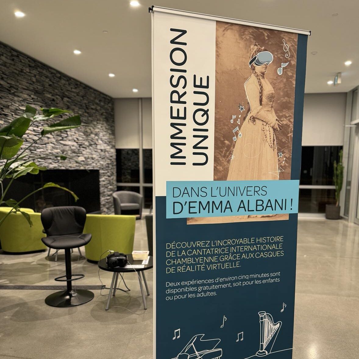 Expérience de réalité virtuelle de La Cargaison au Pôle culturel de Chambly